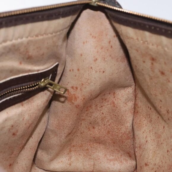 Christian Dior Trotter Canvas Hand Bag Brown Gold Auth 128326 - Picture 12 of 16